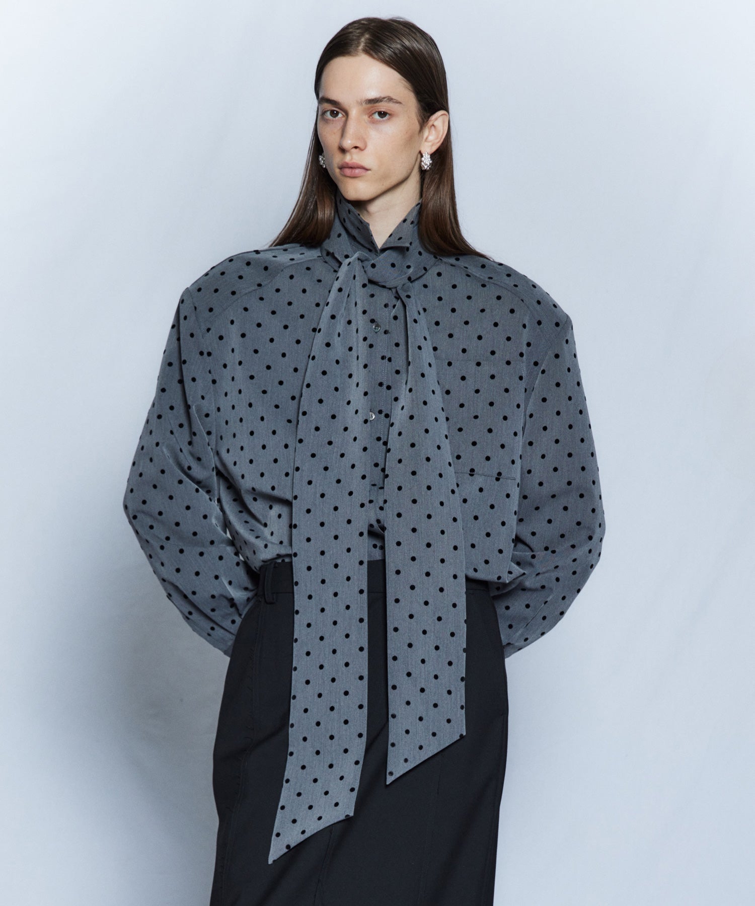 【26WINTER COLLECTION】2WAY Bow-Tie Shirt