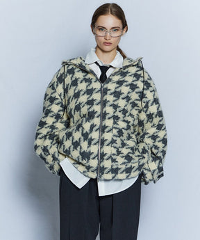 【26WINTER COLLECTION】Tweed Hoodie Coat