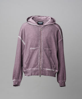 【26AW PRE-ORDER】オーバーダイエンブロイダリースウェットプライムオーバーZIPパーカー