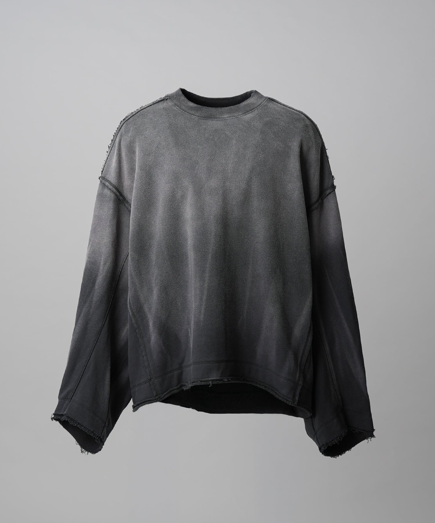 【26AW PRE-ORDER】코튼 발파 레이스 프라임 오버 헨리 넥 롱 슬리브 니트 T셔츠