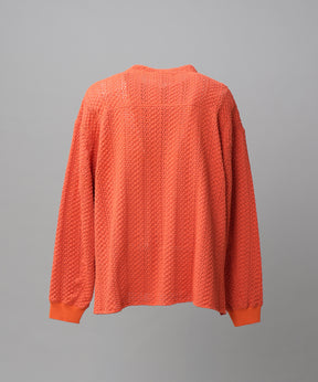 【26AW PRE-ORDER】コットンバルファレースプライムオーバーヘンリーネックロングスリーブニットTシャツ