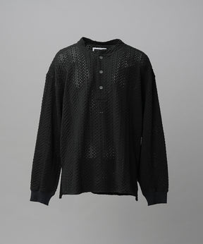 【26AW PRE-ORDER】コットンバルファレースプライムオーバーヘンリーネックロングスリーブニットTシャツ