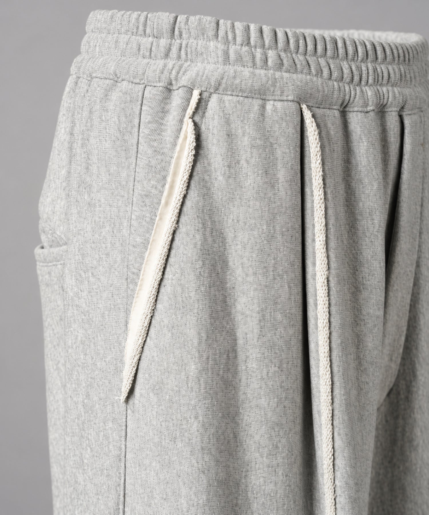 【26aw PRE-ORDER】纯棉面料纯棉宽单褶裤