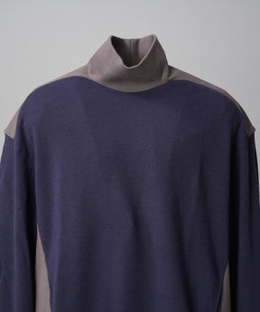 【26AW PRE-ORDER】カラースイッチングアクリルウールポンチプライムオーバーモックネックスウェット