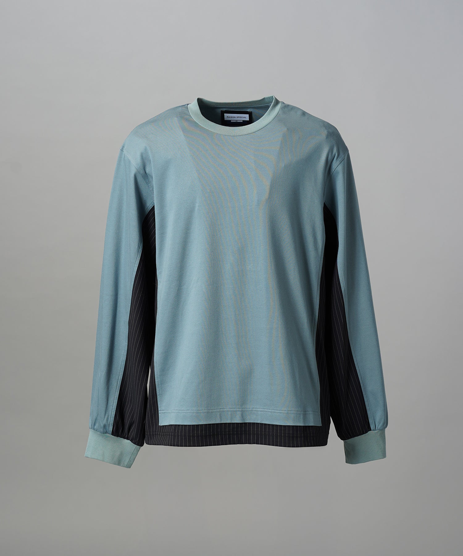 【26aw PRE-ORDER】纯棉巴尔法蕾丝超领亨利领长袖针织T恤