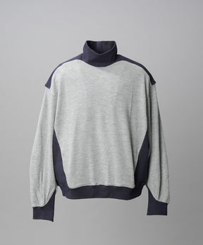【26AW PRE-ORDER】カラースイッチングアクリルウールポンチプライムオーバーモックネックスウェット