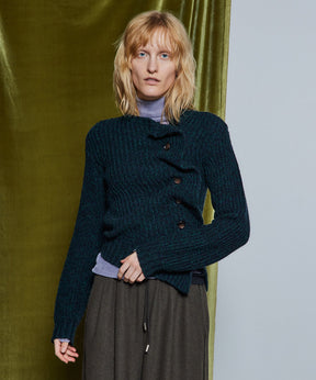 【26WINTER PRE-ORDER】Asymmetrical Frill Cardigan