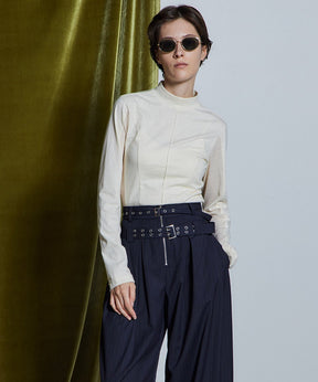【26WINTER PRE-ORDER】British Worsted Cotton High Neck Top