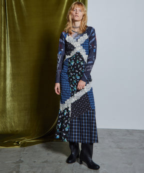 [26WINTER COLLECTION] 碎花鱼尾吊带连衣裙