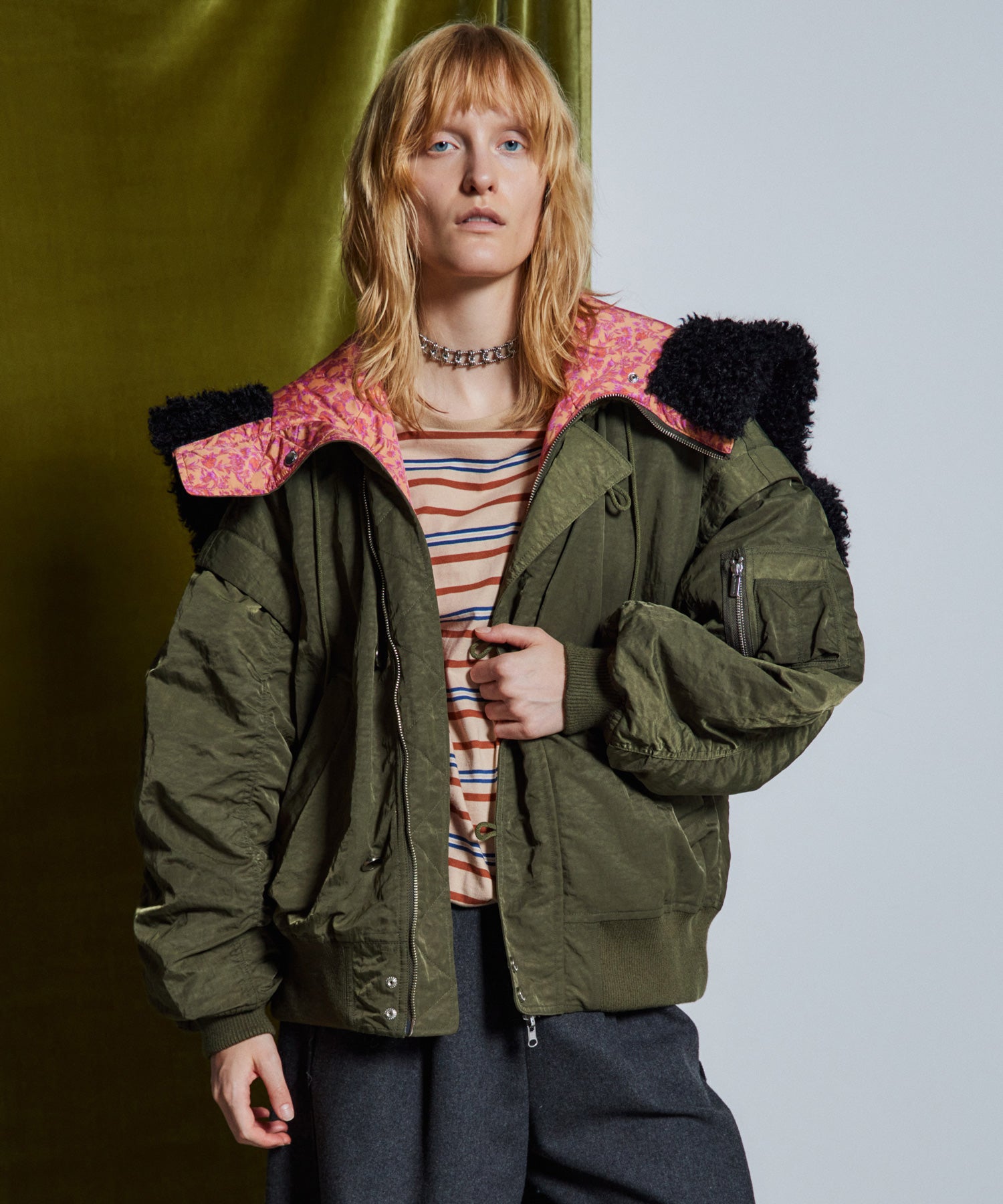 【26WINTER PRE-ORDER】Floral Reversible N-2B Jacket