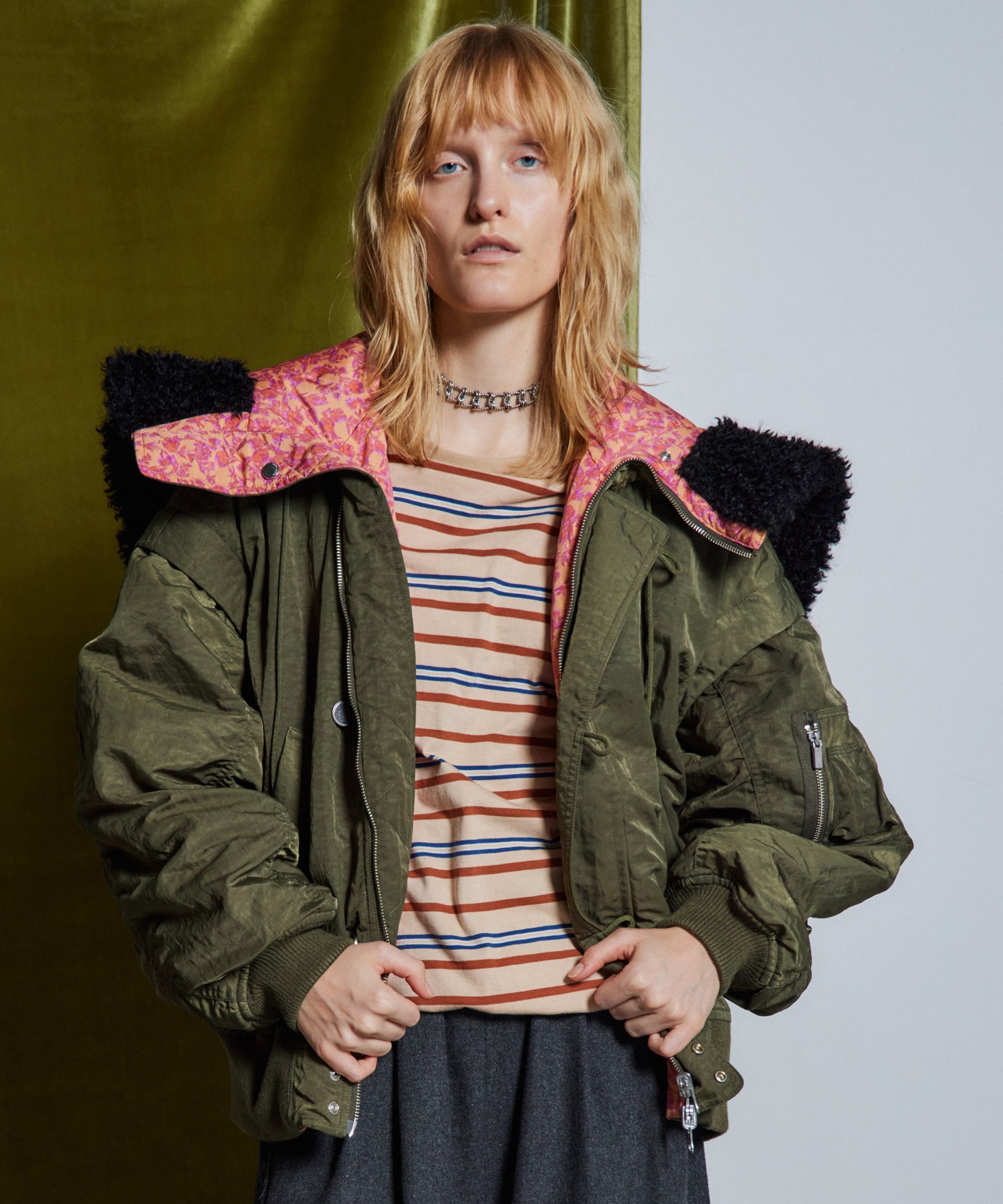 【26WINTER PRE-ORDER】Floral Reversible N-2B Jacket