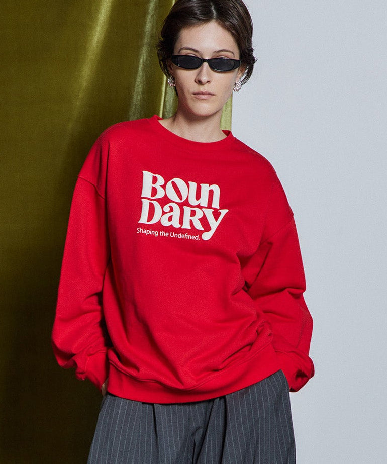 【26WINTER PRE-ORDER】BOUNDARY Embossed Sweatshirt