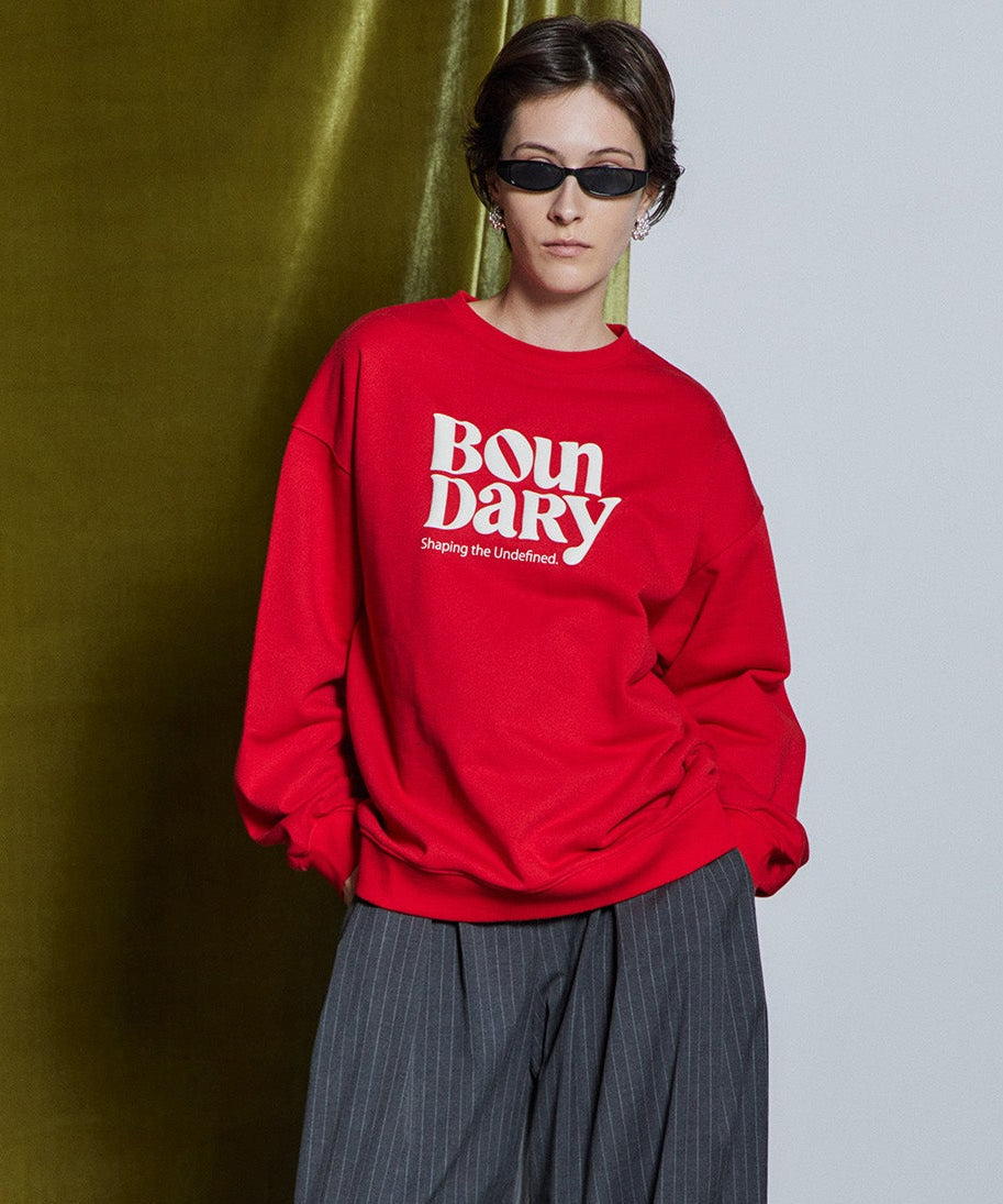 【26WINTER PRE-ORDER】BOUNDARY Embossed Sweatshirt