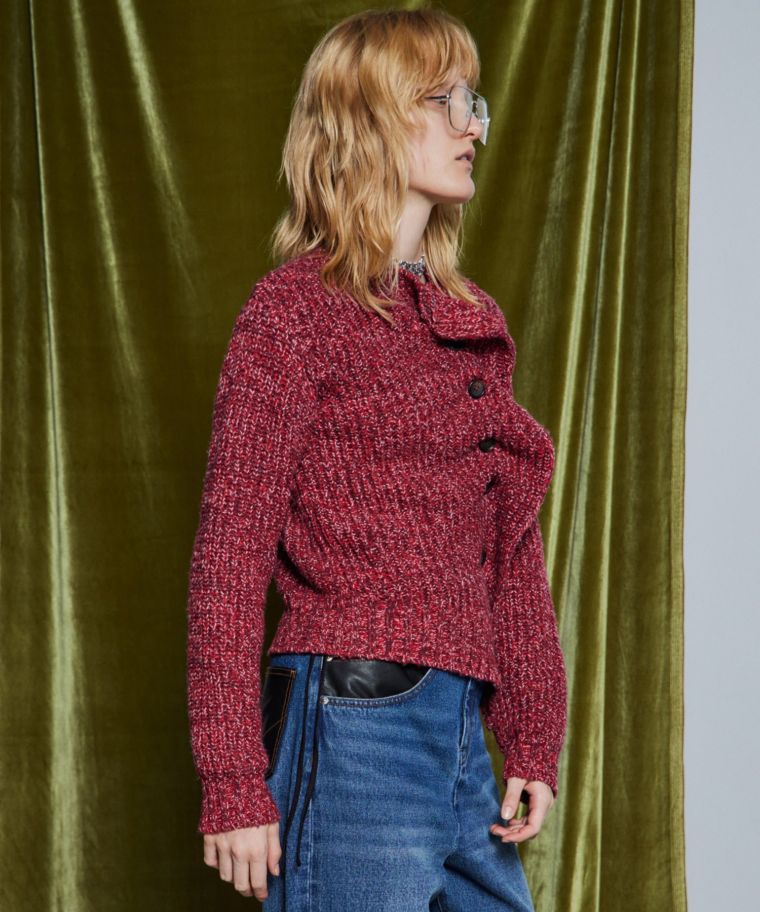 【26WINTER PRE-ORDER】Asymmetrical Frill Cardigan