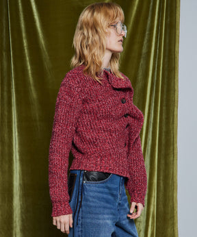【26WINTER PRE-ORDER】Asymmetrical Frill Cardigan
