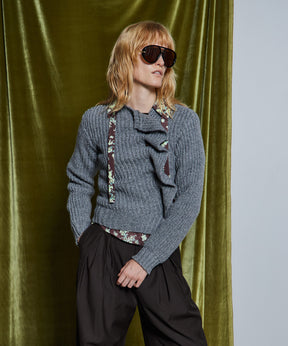 【26WINTER PRE-ORDER】Asymmetrical Frill Cardigan