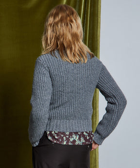 【26WINTER PRE-ORDER】Asymmetrical Frill Cardigan