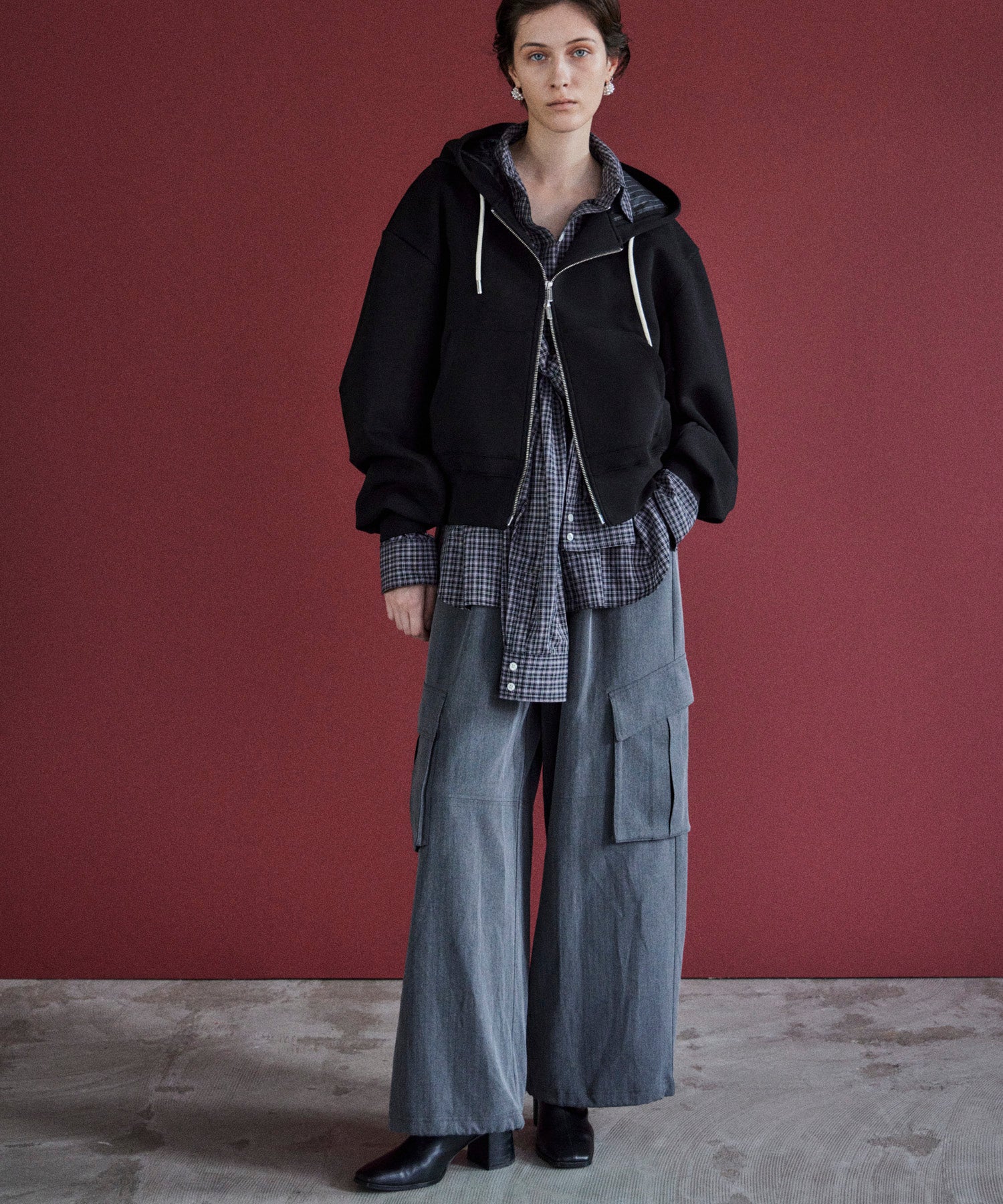 Belted Suiting Cargo Pants