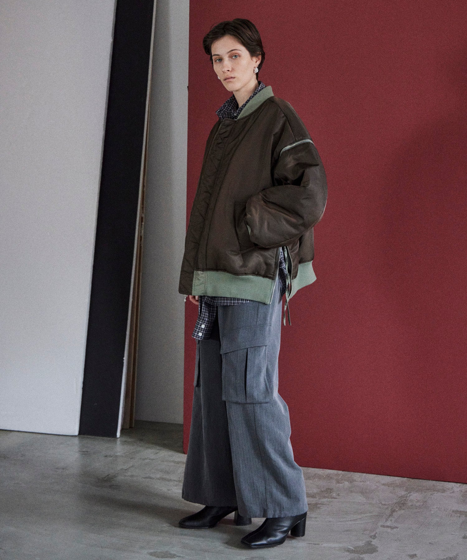 Belted Suiting Cargo Pants