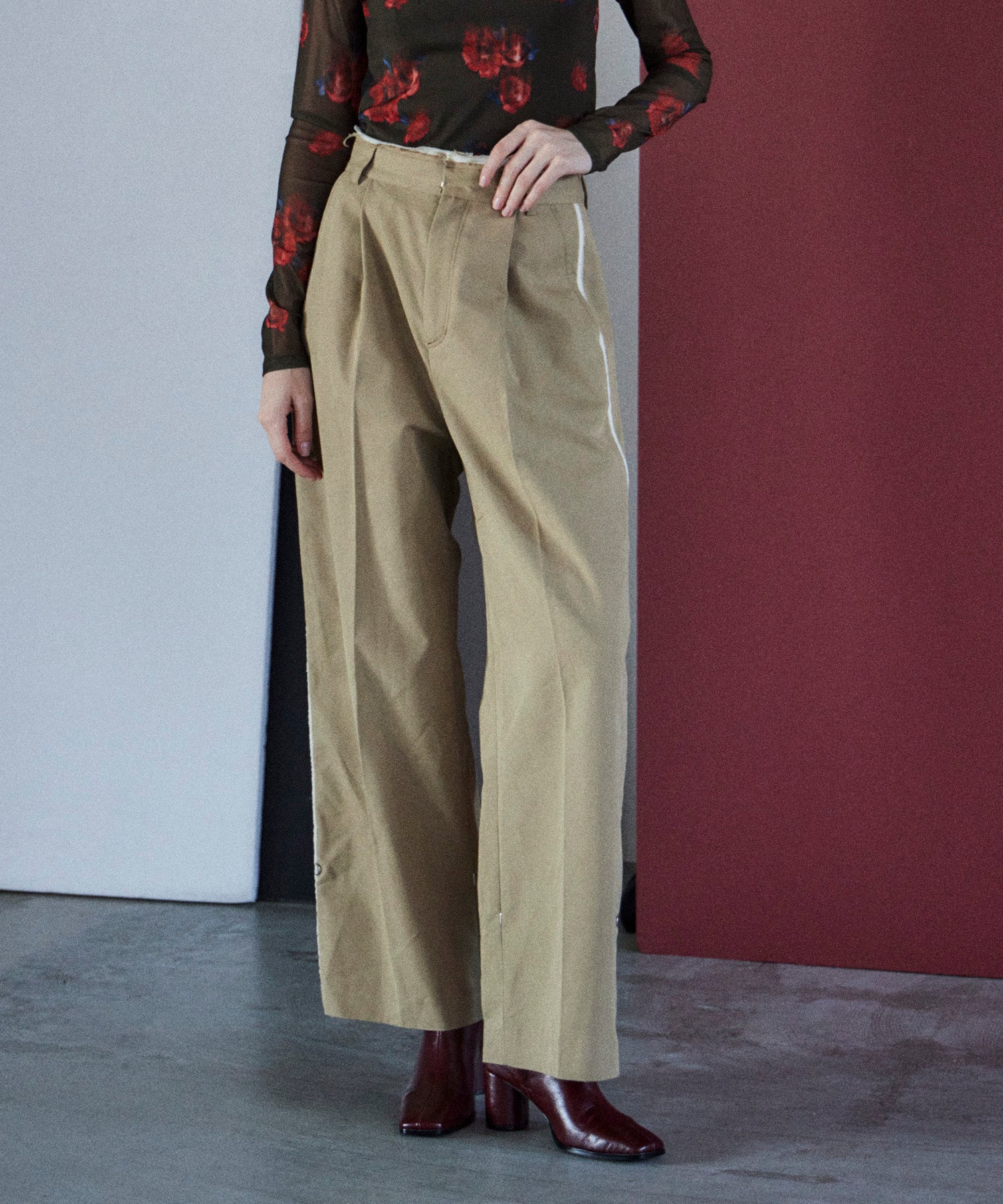 【PRE-ORDER】Wide Straight Chino Pants