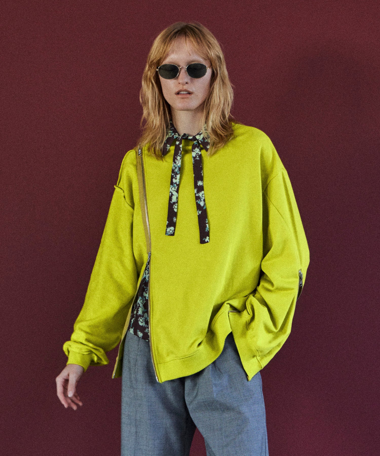 Reverse Zipper Sweatshirt