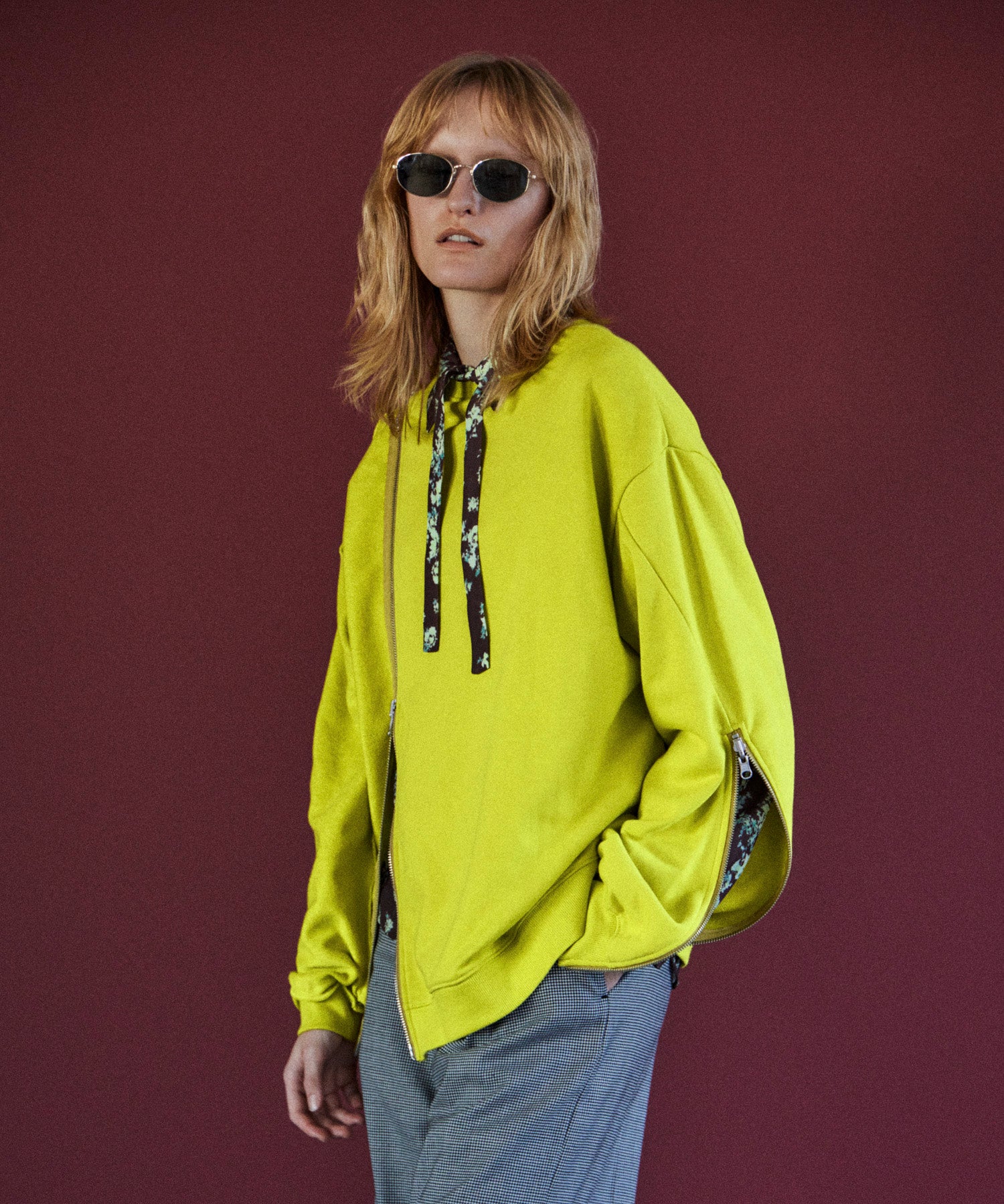 Reverse Zipper Sweatshirt