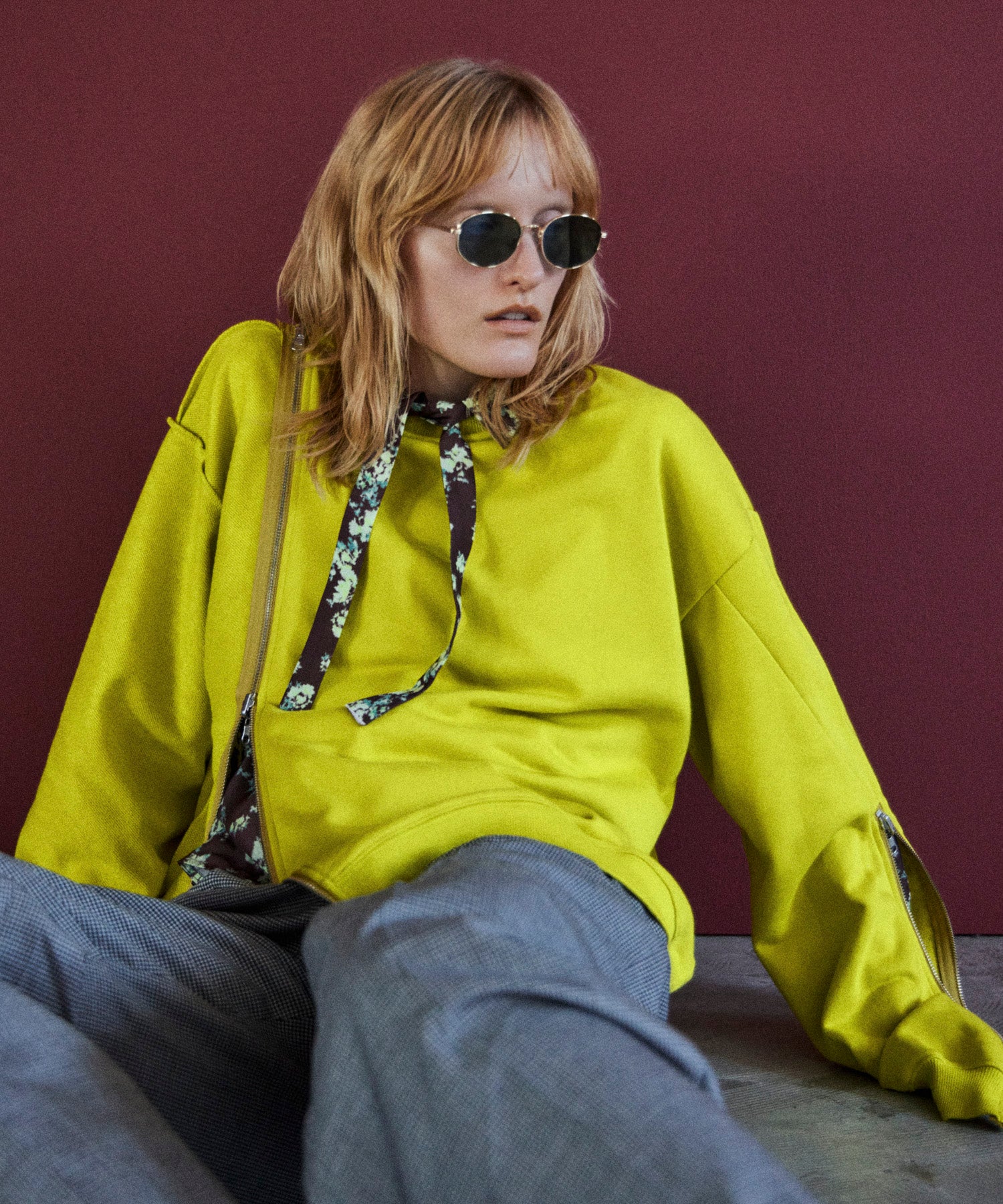 Reverse Zipper Sweatshirt