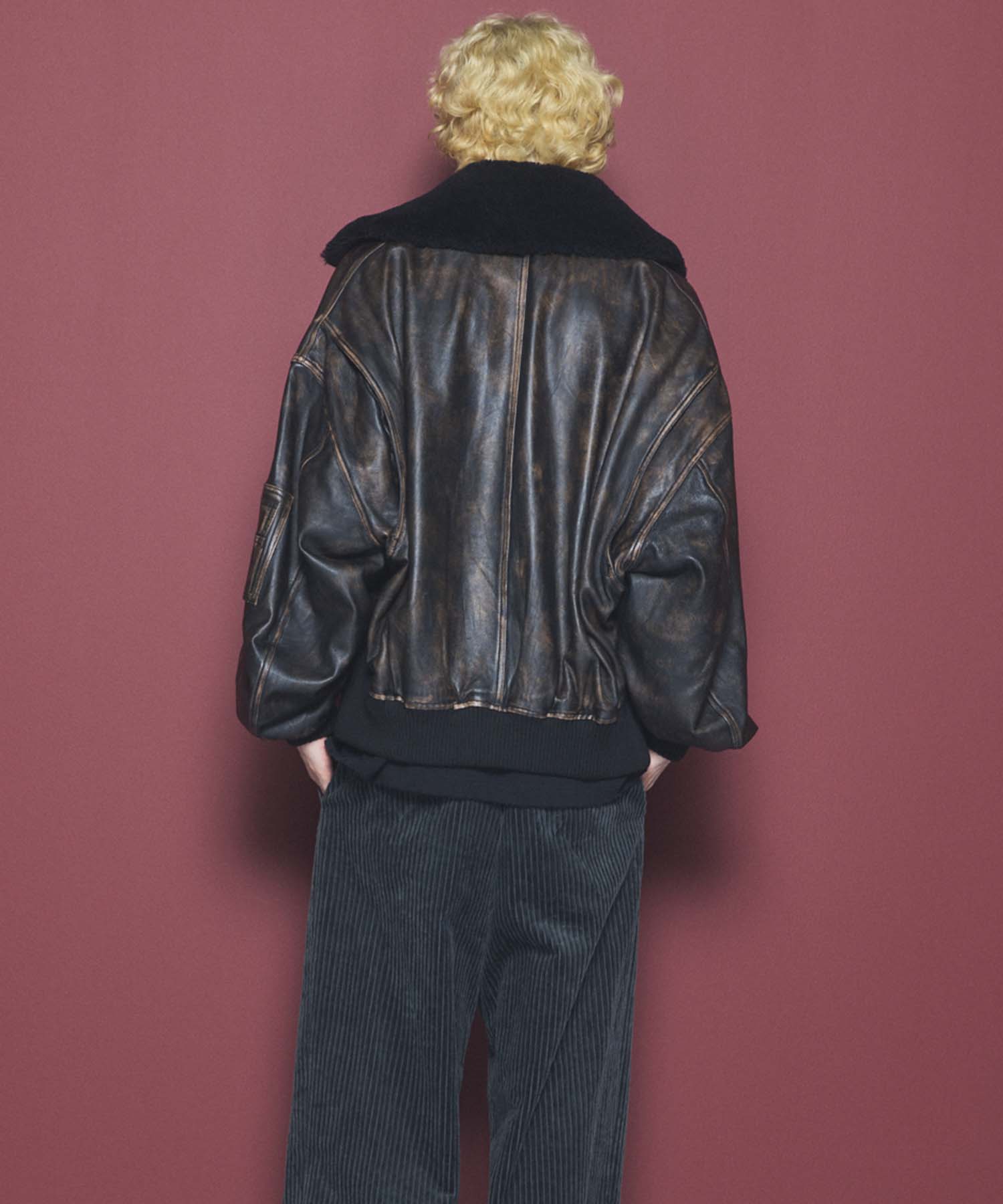 Sheep Leather Mouton G-1 Flight Jacket