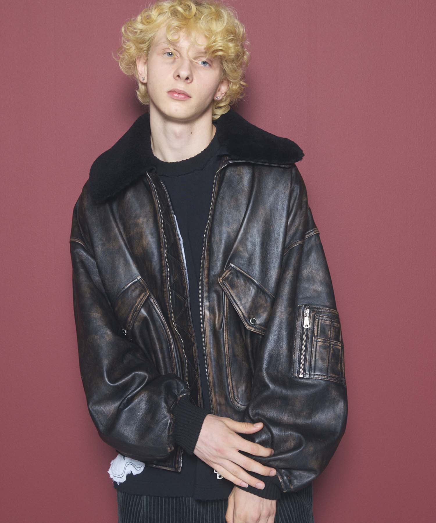 Sheep Leather Mouton G-1 Flight Jacket