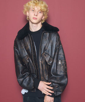 Sheep Leather Mouton G-1 Flight Jacket