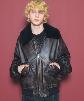 Sheep Leather Mouton G-1 Flight Jacket