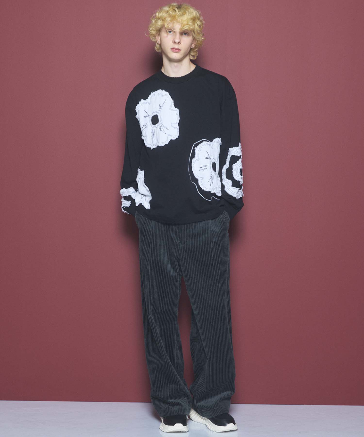 Wide-Wale Corduroy One-Tuck Pants