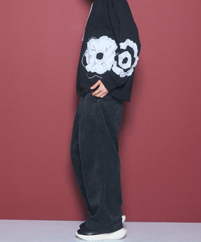 Wide-Wale Corduroy One-Tuck Pants
