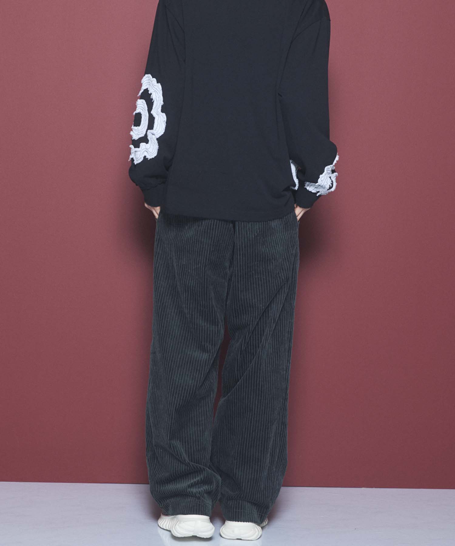 Wide-Wale Corduroy One-Tuck Pants