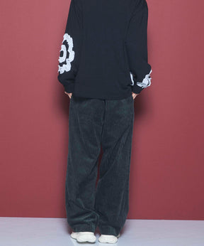 Wide-Wale Corduroy One-Tuck Pants