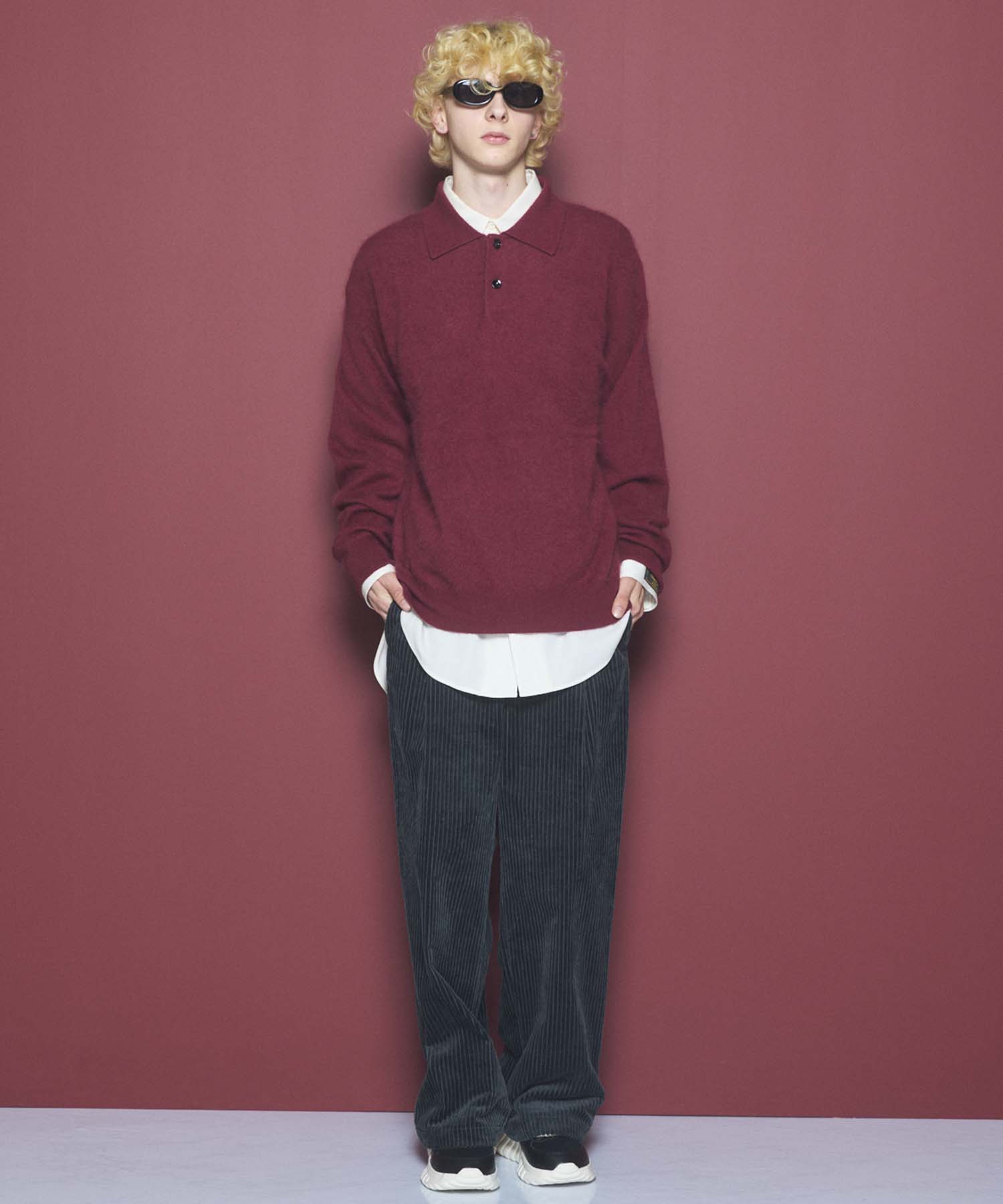 Airy Striped Gabardine Prime-Over Short-sleeved Shirt