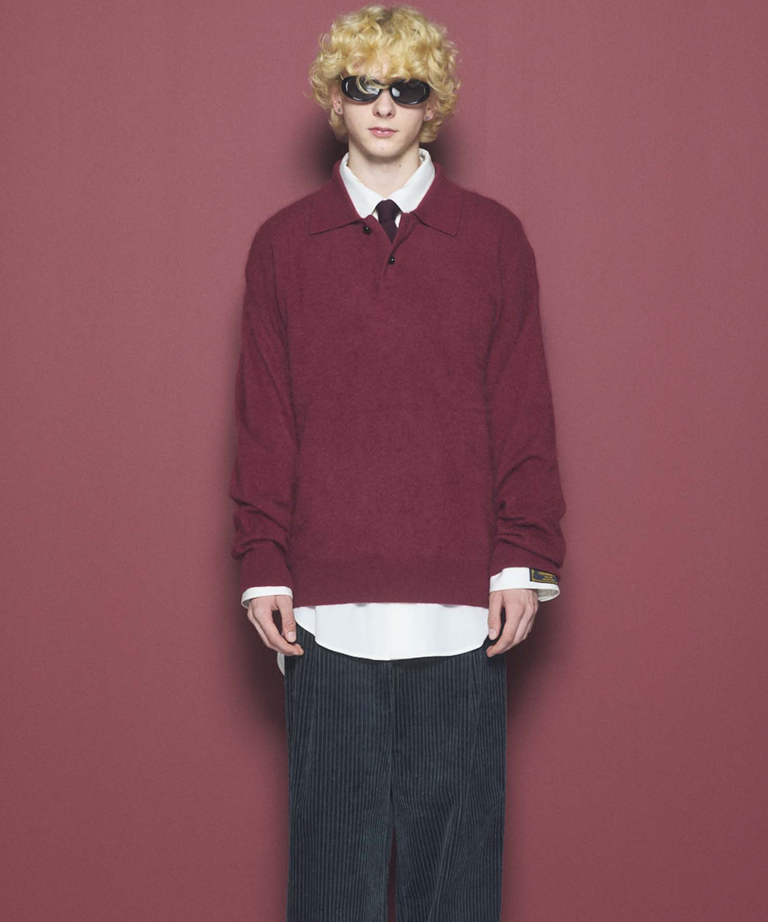 Airy Striped Gabardine Prime-Over Short-sleeved Shirt