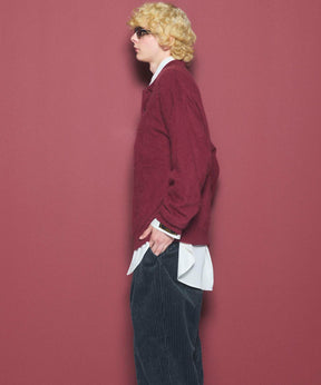 Airy Striped Gabardine Prime-Over Short-sleeved Shirt