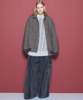 Denim Switching Alien Wide Pants