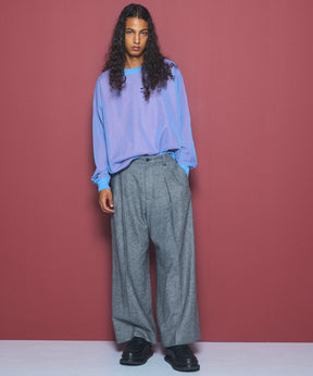 [Italian Dead Stock Fabric] Prime-Over Regular Collar Long Sleeve Shirt