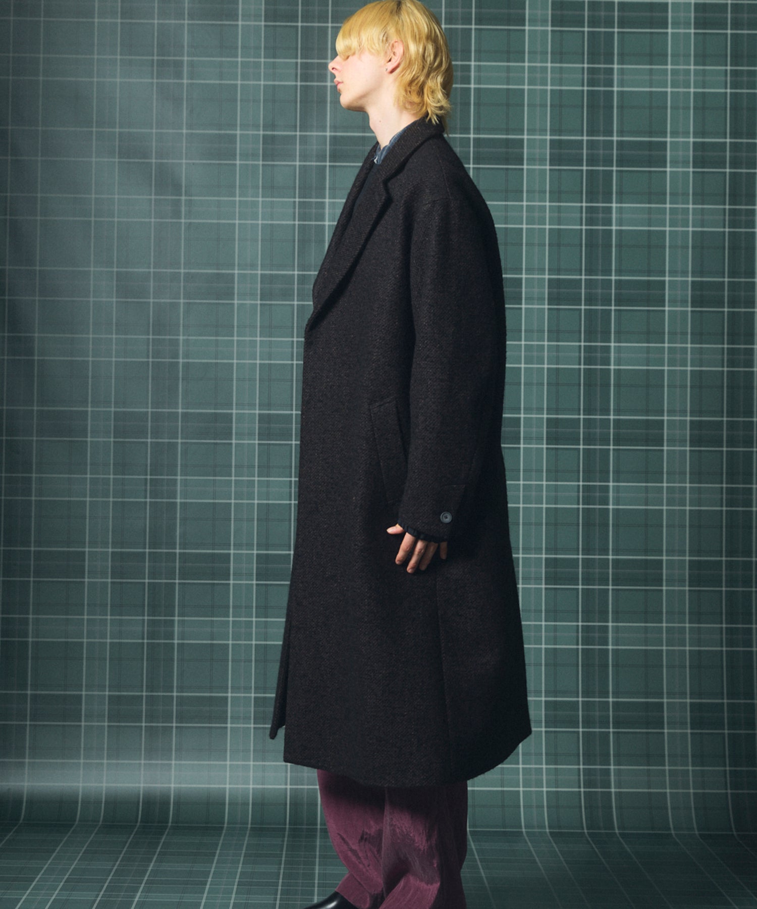 [26AW PRE-ORDER] [Italian dead stock fabric] Prime over regular collar shirt coat
