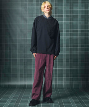【26SS PRE-ORDER】Birdseye Jersey Mesh Prime-Over Henry Neck Short-sleeved T-shirt