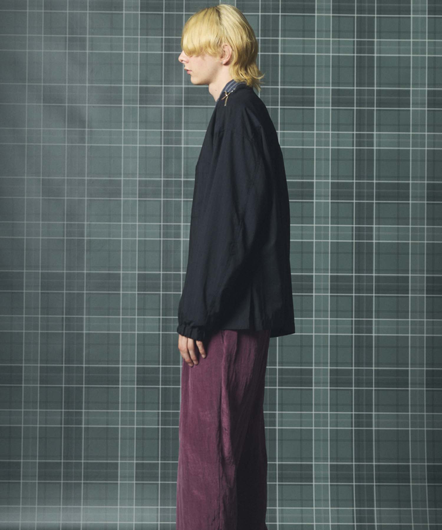 【26SS PRE-ORDER】Birdseye Jersey Mesh Prime-Over Henry Neck Short-sleeved T-shirt
