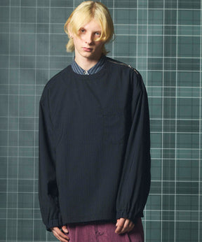 【26SS PRE-ORDER】Birdseye Jersey Mesh Prime-Over Henry Neck Short-sleeved T-shirt