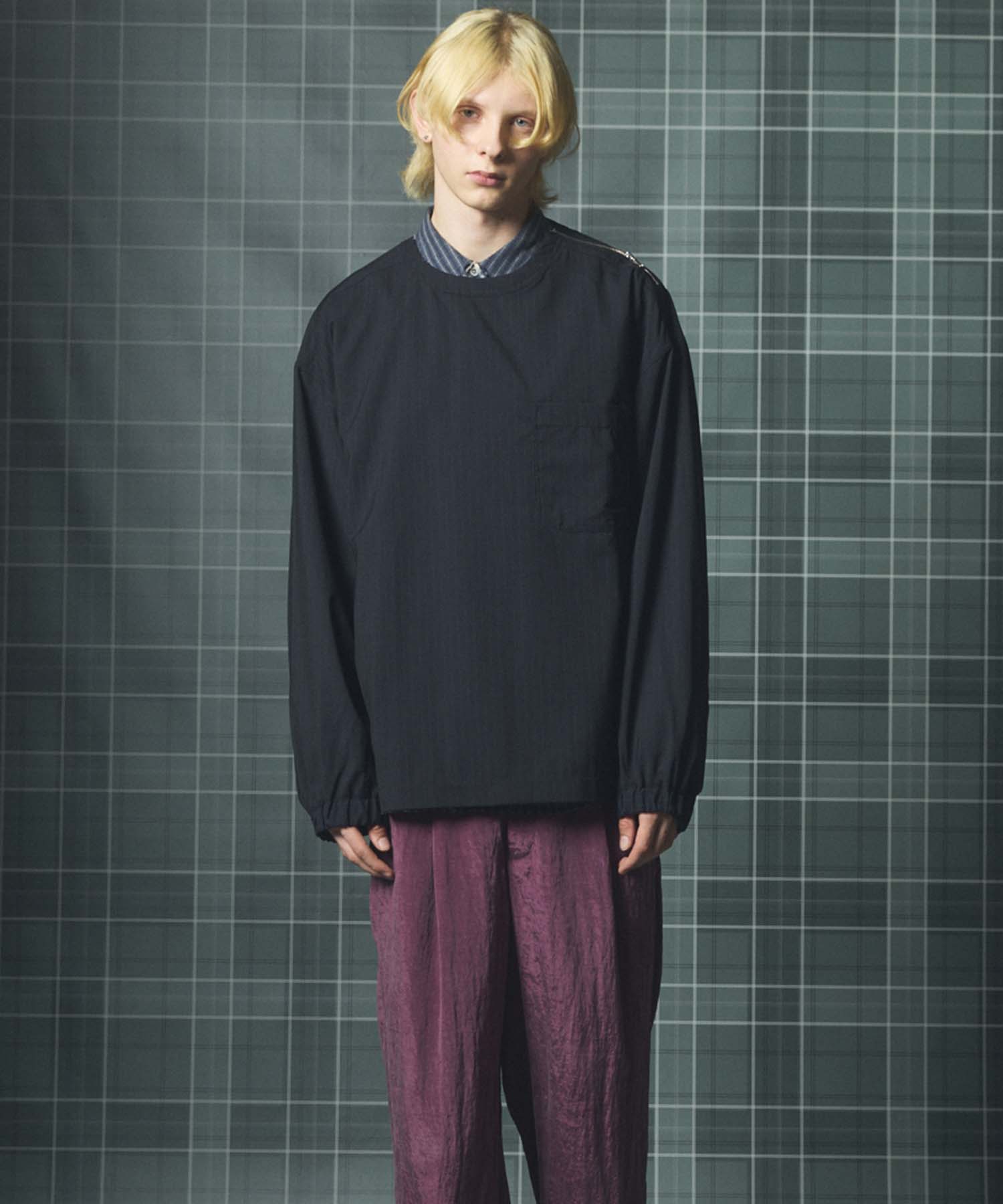 【26SS PRE-ORDER】Birdseye Jersey Mesh Prime-Over Henry Neck Short-sleeved T-shirt