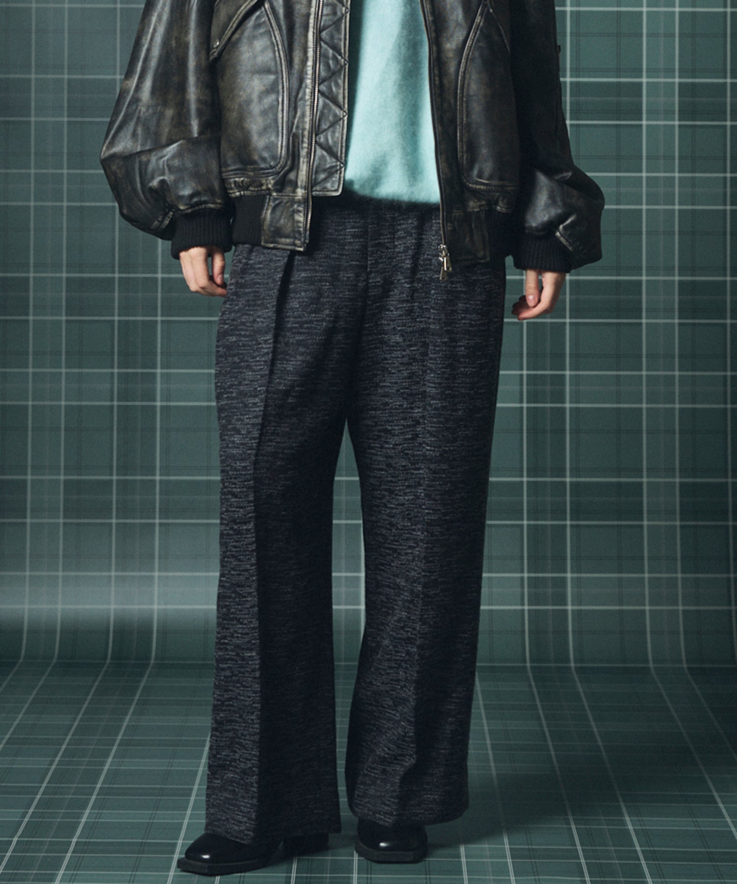 [Italian Dead Stock Fabric] Prime-Over Regular Collar Long Sleeve Shirt