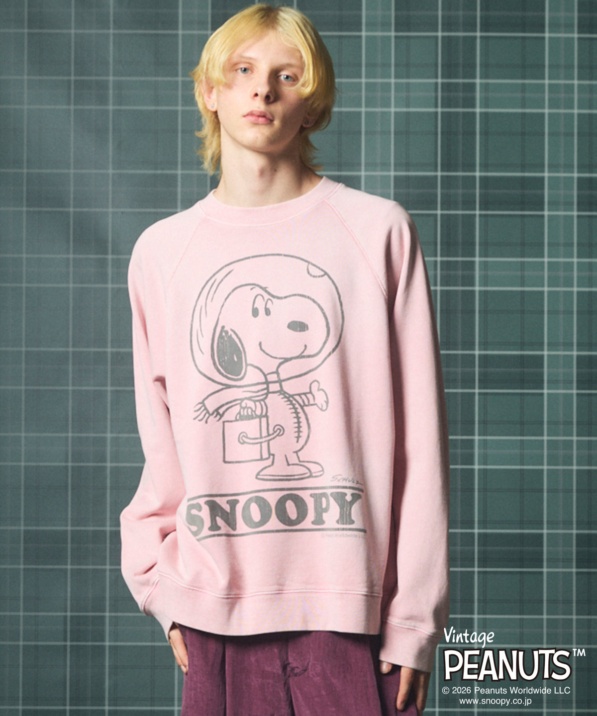 [26AW PRE-ORDER] "PEANUTS" - FIRST - Prime over crew neck sweatshirt