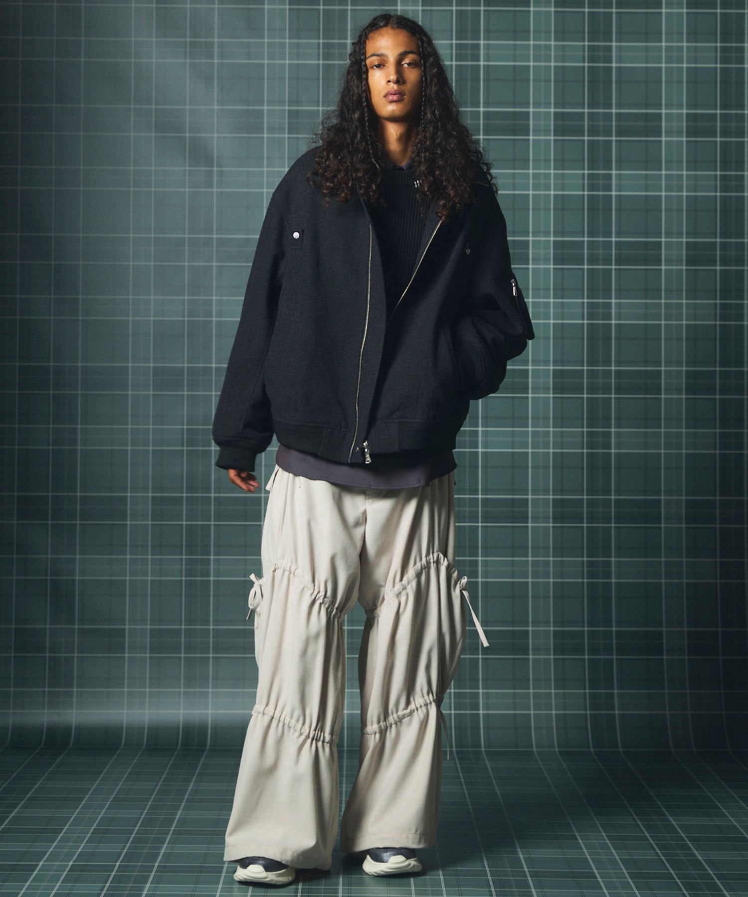[26AW PRE-ORDER] [Italian dead stock fabric] Prime over regular collar shirt coat