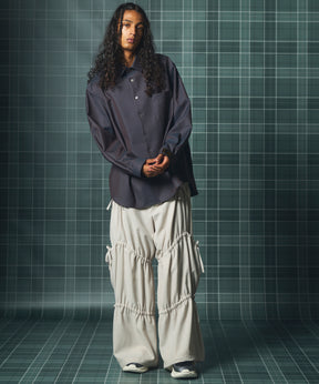 【26SS PRE-ORDER】Airy Striped Gabardine Prime-Wide Two-tuck Pants
