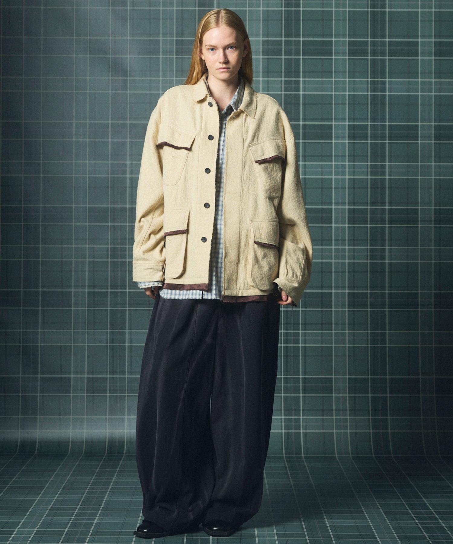 【26AW PRE-ORDER】デストロイダメージプライムオーバーコットンネルウエスタンシャツ